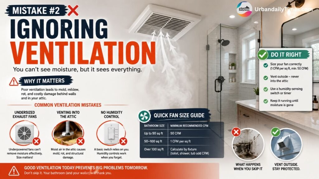 8 Bathroom Renovation Mistakes Contractors Wish You'd Stop Making 3 10 Bathroom Renovation Mistakes Ignoring Ventilation