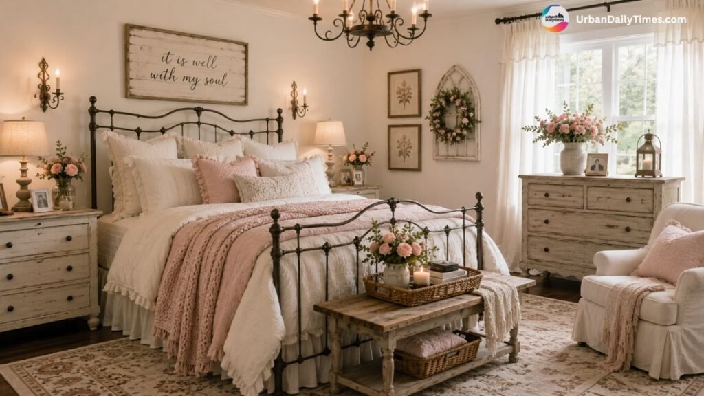 The 15 Most Beautiful Master Bedrooms on Pinterest 4 15 Most Beautiful Master Bedrooms on Pinterest 3 Romantic Farmhouse