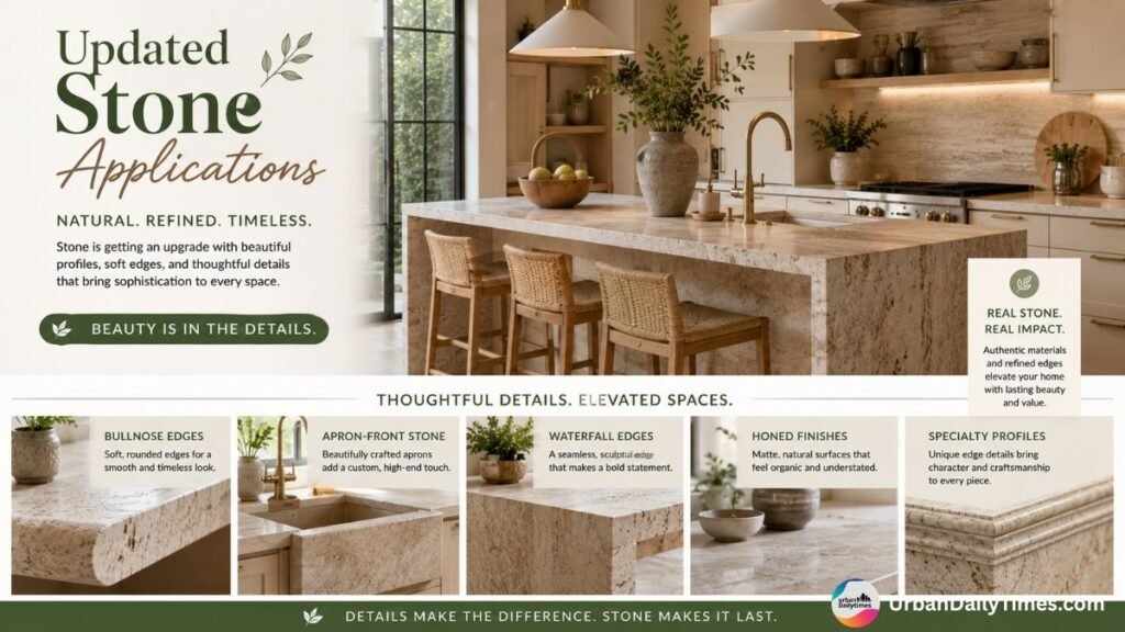 5 Home Design Trends That Are Set to Take Over This Spring, According to Designers Who Track What’s Next 6 5 Home Design Trends Updated Stone Applications