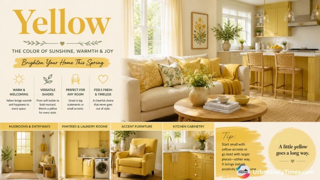 5 Home Design Trends That Are Set to Take Over This Spring, According to Designers Who Track What’s Next 4 5 Home Design Trends Yellow