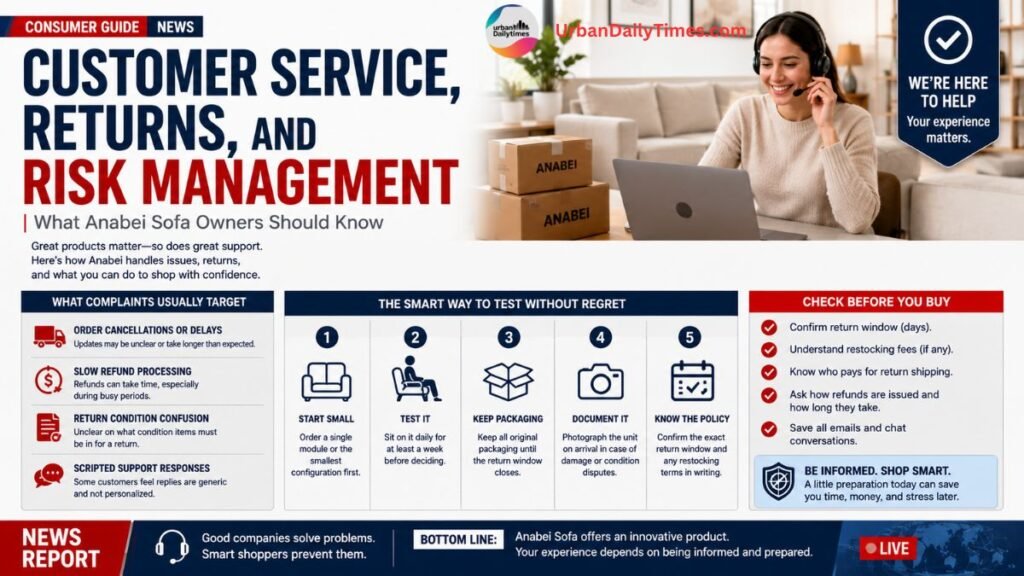 Anabei Sofa Reviews: Why This Washable Modular Couch Is Splitting Opinions 7 Anabei Sofa Reviews Customer Service Returns and Risk Management