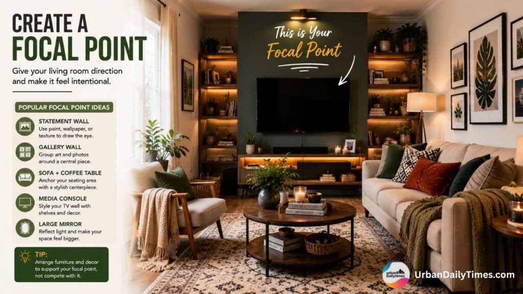 Apartment Living Room Ideas: Transform Your Space into a Stylish Haven 5 Apartment Living Room Ideas Create a Focal Point