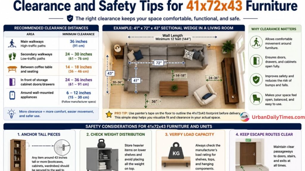 41x72x43: The Dimensions That Define Your Space And Why They Actually Matter 8 Clearance and Safety Tips for 41x72x43 Furniture