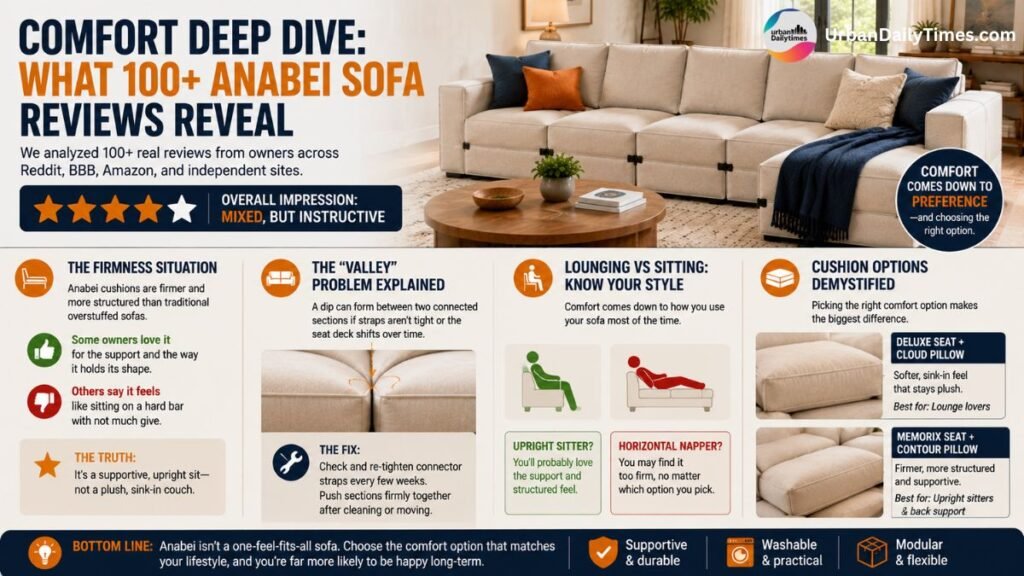 Anabei Sofa Reviews: Why This Washable Modular Couch Is Splitting Opinions 4 Comfort Deep Dive What 100 Anabei Sofa Reviews Reveal