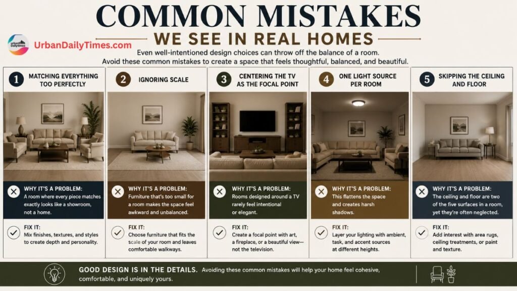 Interior Design DesignMode24: 15 Modern Ideas to Transform Your Home in 2026 7 Interior Design DesignMode24 Common Mistakes We See in Real Homes 1