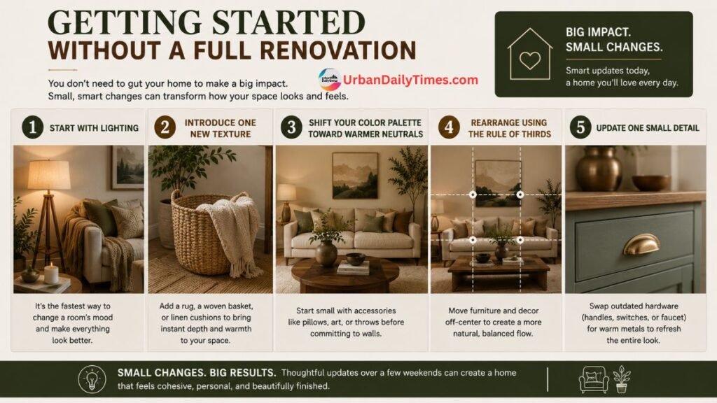 Interior Design DesignMode24: 15 Modern Ideas to Transform Your Home in 2026 9 Interior Design DesignMode24 Getting Started Without a Full Renovation 1