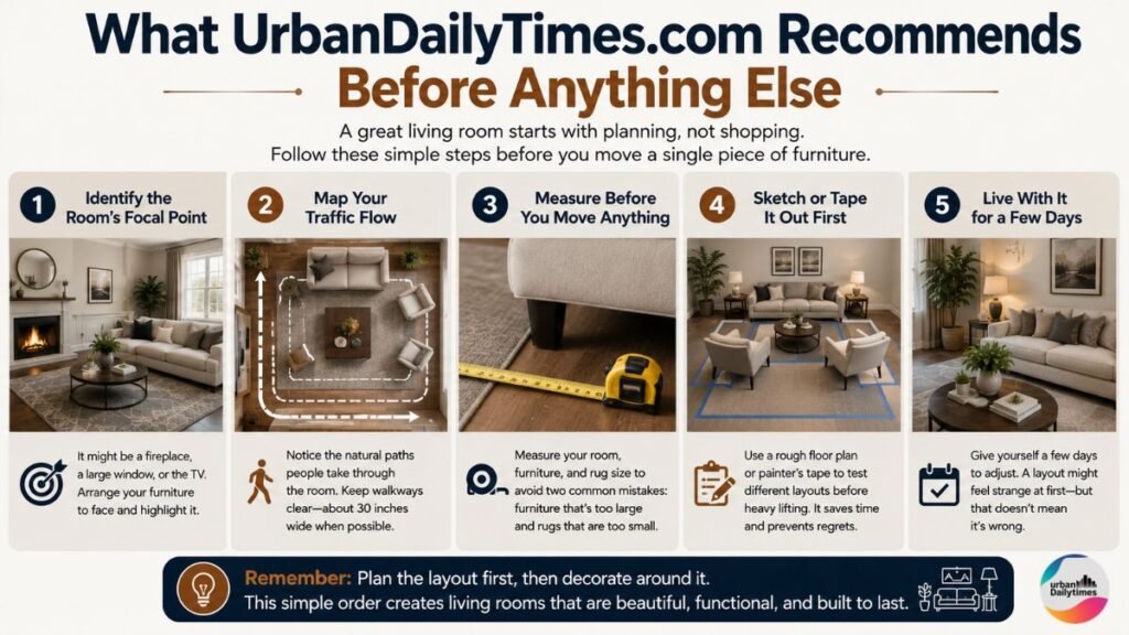 UrbanDailyTimes.com Guide: The Living Room Layout Mistake Most Americans Make 5 Living Room Layout Mistake What UrbanDailyTimes.com Recommends Before Anything Else