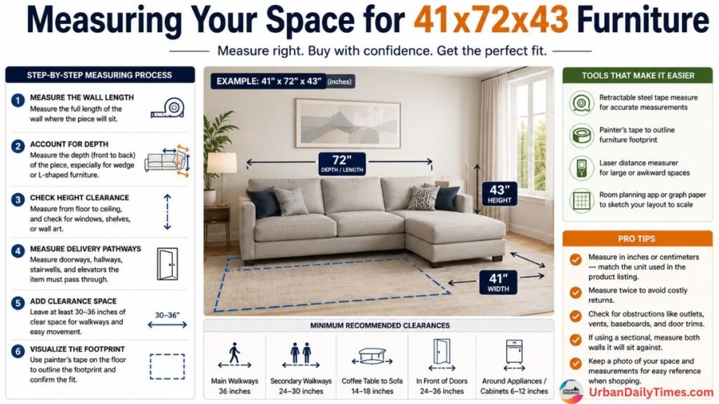 41x72x43: The Dimensions That Define Your Space And Why They Actually Matter 6 Measuring Your Space for 41x72x43 Furniture