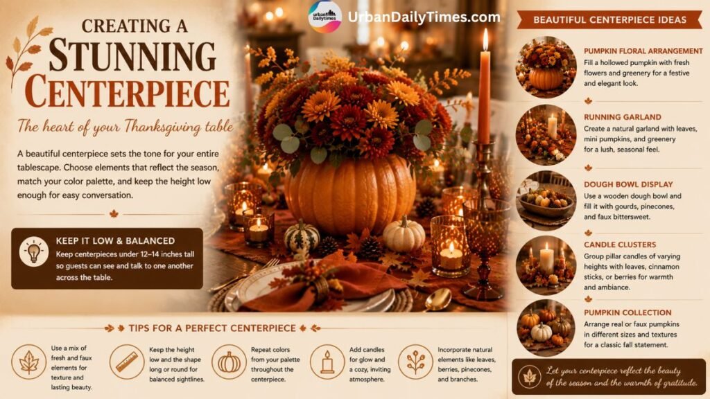 How To Set a Thanksgiving Table in Warm Fall Colors 5 Thanksgiving Table in Warm Fall Colors Creating a Stunning Centerpiece