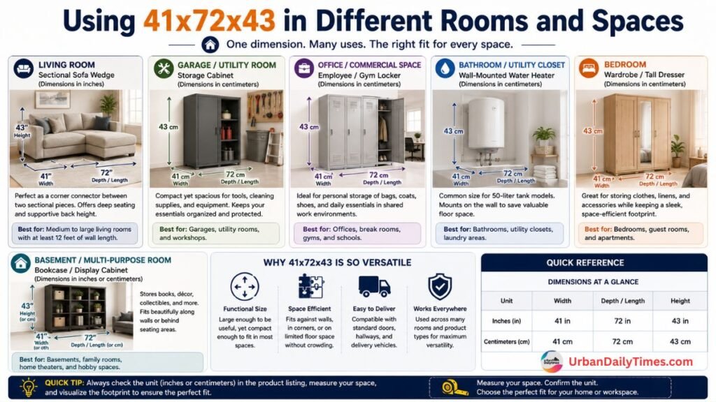 41x72x43: The Dimensions That Define Your Space And Why They Actually Matter 9 Using 41x72x43 in Different Rooms and Spaces