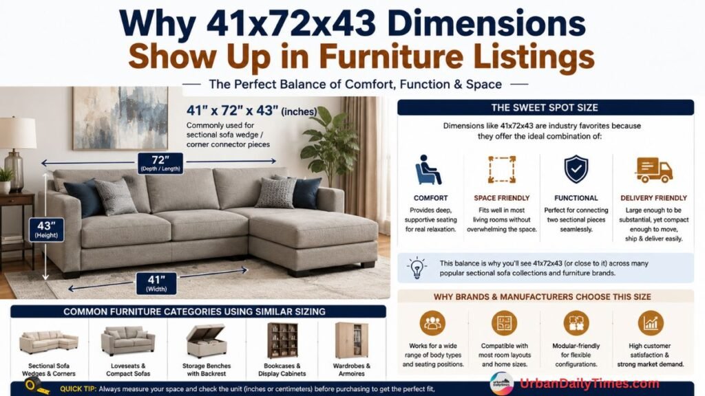 41x72x43: The Dimensions That Define Your Space And Why They Actually Matter 4 Why 41x72x43 Dimensions Show Up in Furniture Listings