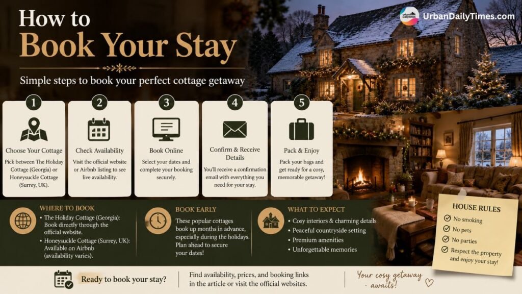 The cottage from The Holiday is now available to rent for a cosy getaway 5 cottage from The Holiday How to Book Your Stay