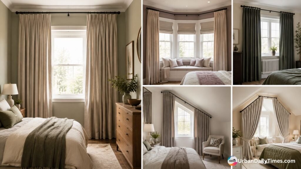 18 Bedroom Curtain Ideas for Every Style (Plus Expert Tips on Getting the Fit Right) 2 18 Bedroom Curtain Ideas Bedroom Curtain Ideas for Common Layout Challenges