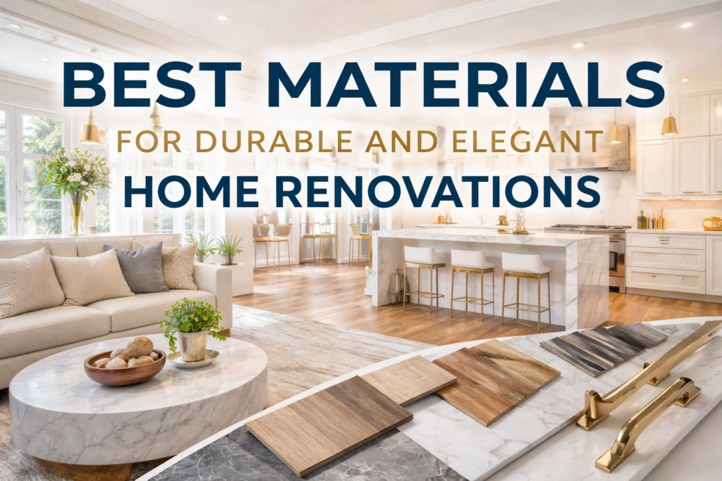 Best Materials for Durable and Elegant Home Renovations