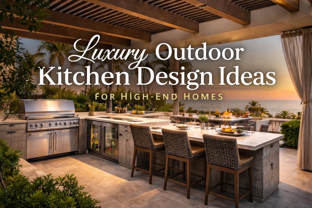 Luxury Outdoor Kitchen Design Ideas for High-End Homes