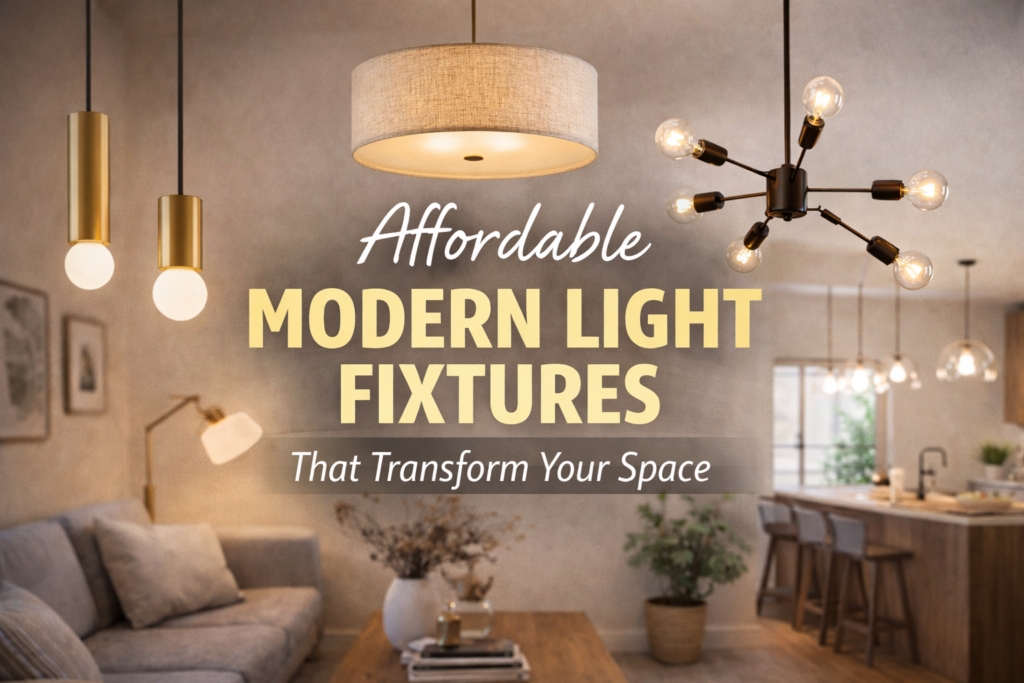 Affordable Modern Light Fixtures That Transform Your Space