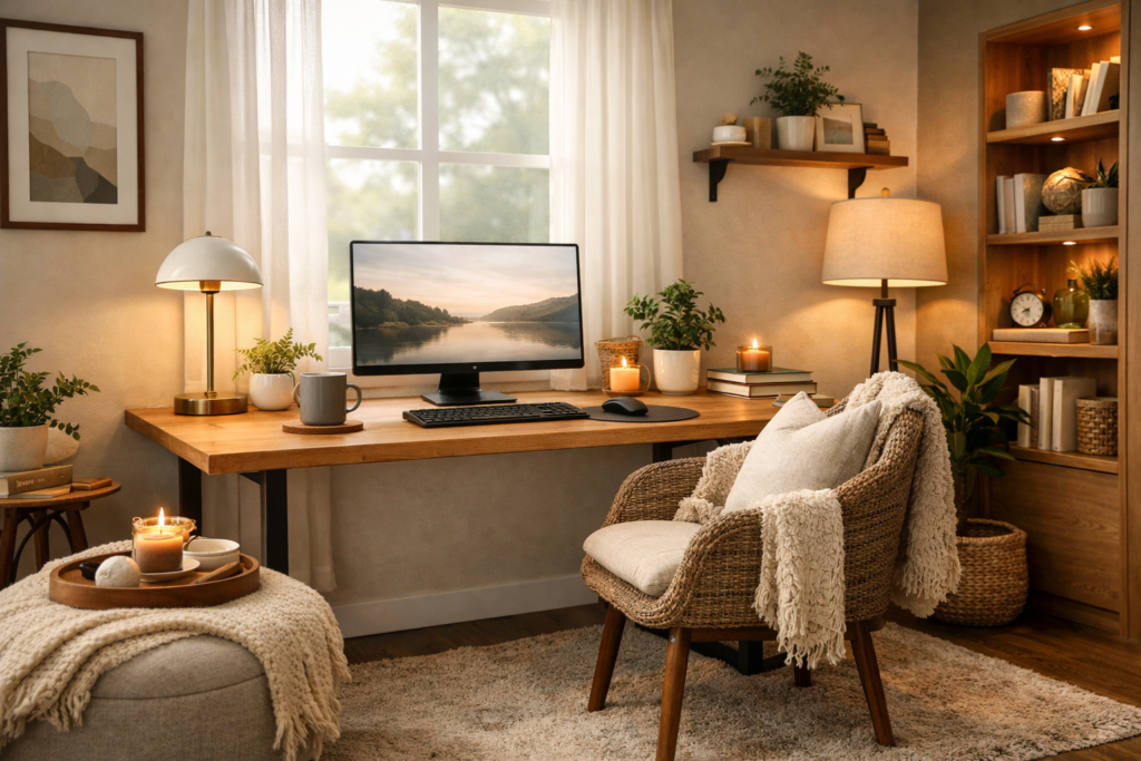 Creating a Cozy Yet Modern Home Office Setting