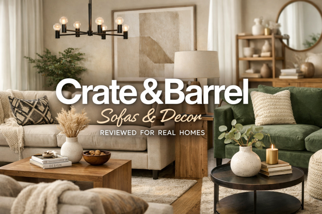 Crate and Barrel Sofas and Decor Reviewed for Real Homes’ best
