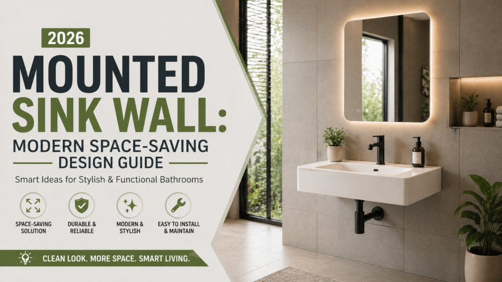 Mounted Sink Wall: Modern Space-Saving Design Guide (2026)