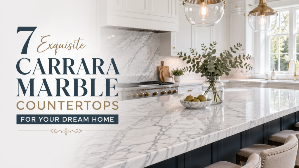 7 Exquisite Carrara Marble Countertops for Your Dream Home