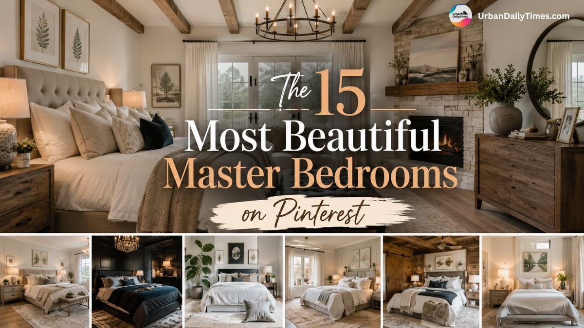The 15 Most Beautiful Master Bedrooms on Pinterest